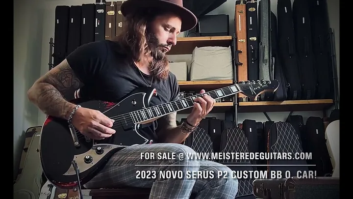 2023 Novo Serus P2 custom, fralin humcancelling p90 , ebony etc.!