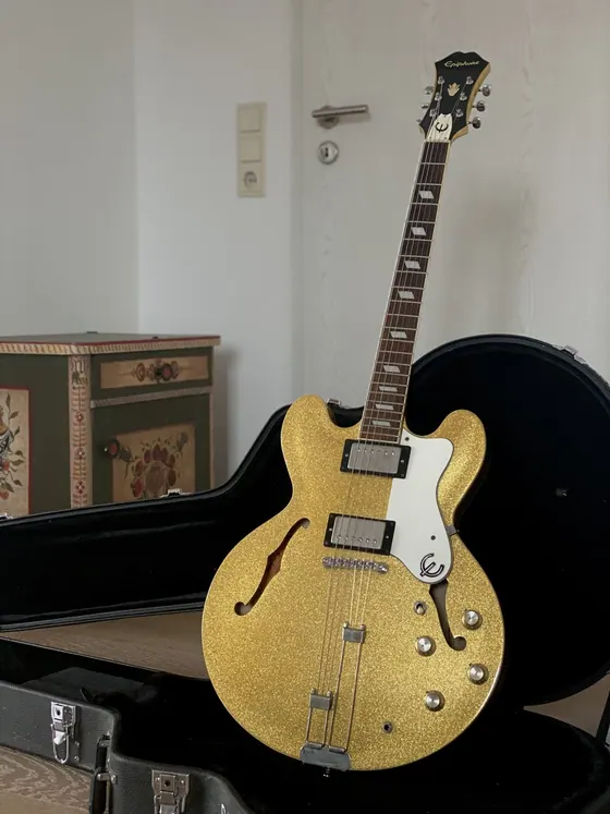 1995 Epiphone Riviera Gold Sparkle
