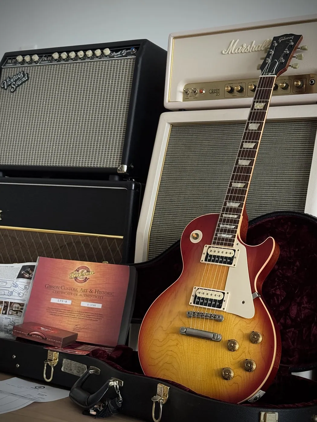Gibson Custom Shop 1958 Les Paul Std. Reissue R8 — Washed Cherry (2005)