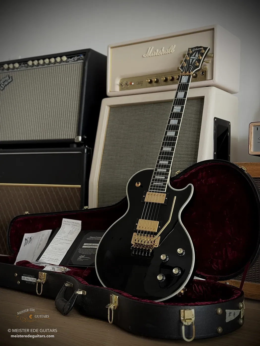 Gibson Custom Shop Les Paul Axcess Custom Ebony Floyd Rose, Gold Hardware (2011)