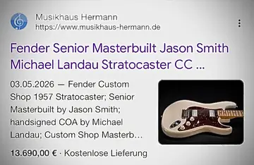 Fender Masterbuilt Michael Landau '57 CC HH Strat (2019) Foto 2