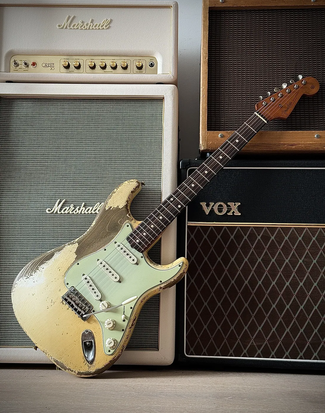 Fender Masterbuilt Dale Wilson 60s Heavy Relic Stratocaster Olympic White