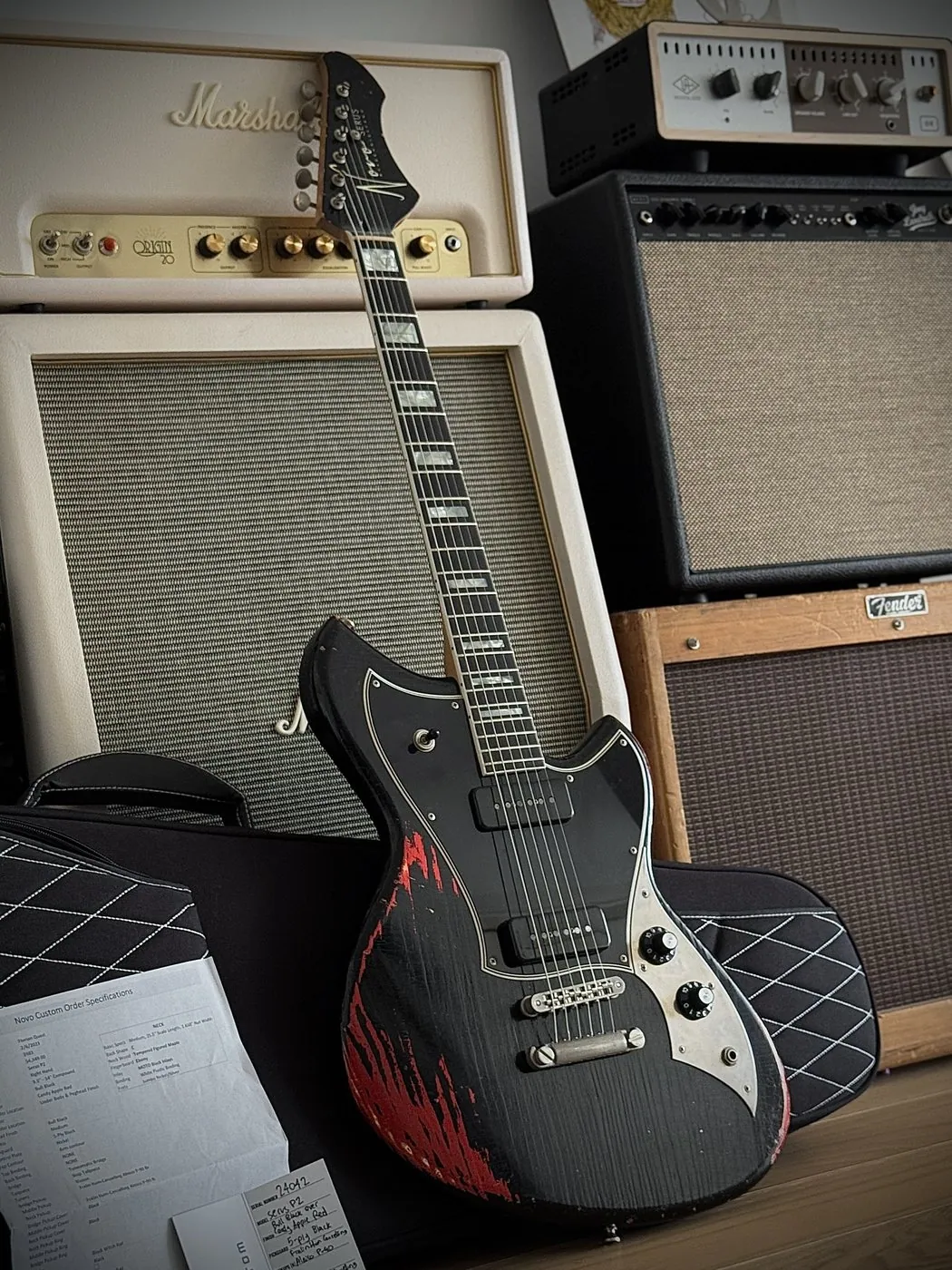 Novo Serus P2 Custom Block Inlays (Bull Black/CAR, 2023)