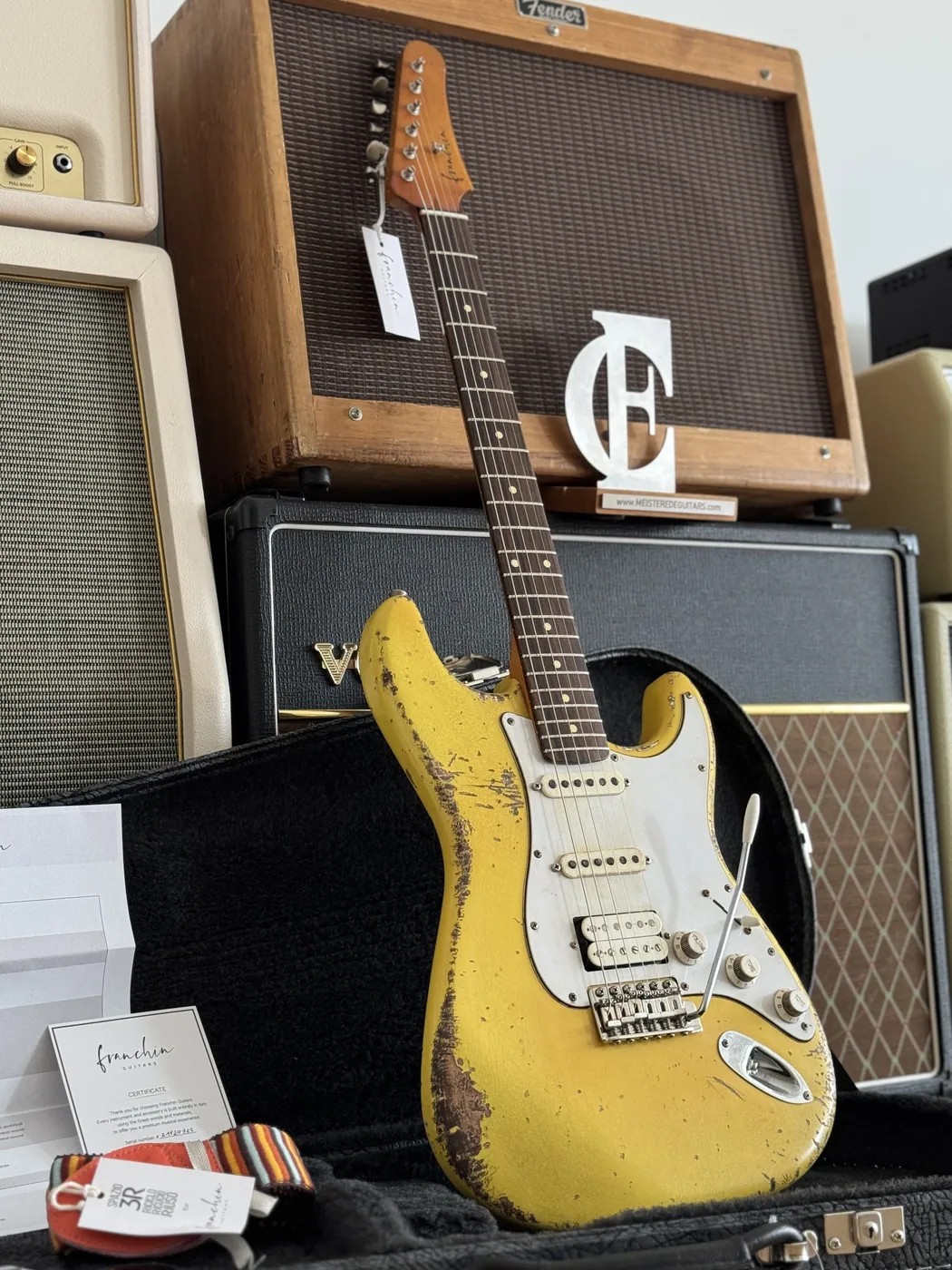 Franchin Mercury HSS Monaco Yellow Heavy Relic (2025)