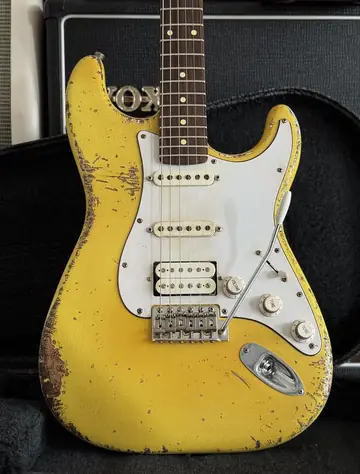 Franchin Mercury HSS Monaco Yellow Heavy Relic (2025) Photo 4