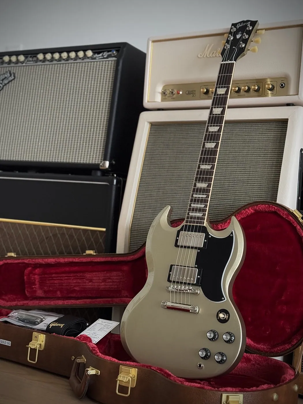 Gibson USA SG Std. '61 Stop Bar — Golden Mist Poly (Ltd. Exclusive Run, 2026)
