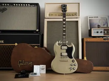 Gibson USA SG Std. '61 Stop Bar — Golden Mist Poly (Ltd. Exclusive Run, 2026) Photo 8