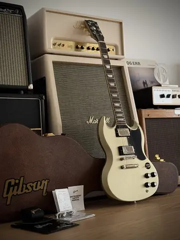 Gibson USA SG Std. '61 Stop Bar — Golden Mist Poly (Ltd. Exclusive Run, 2026) Photo 10