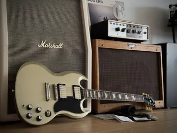 Gibson USA SG Std. '61 Stop Bar — Golden Mist Poly (Ltd. Exclusive Run, 2026) Photo 11