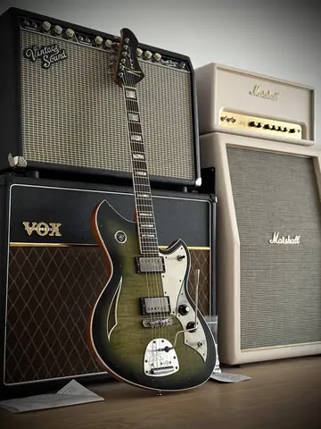 Novo Miris JHH Custom Dealer LTD Cat's Eye Burst Flamed Maple Top (2026, Neuware) Foto 33
