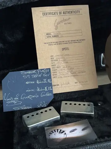 Giordano Tributo '59 Aged Goldtop — Creme PAFs (2025) Foto 3