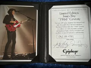 Epiphone Century James Bay '1966' Limited Edition Photo 11