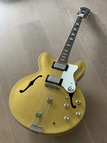 1995 Epiphone Riviera Gold Sparkle Foto 18