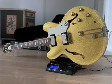 1995 Epiphone Riviera Gold Sparkle Foto 19