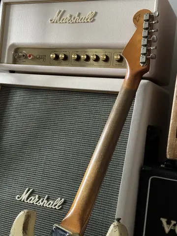 Fender Masterbuilt 2018 Dale Wilson '61 Relic — Olympic White Foto 7