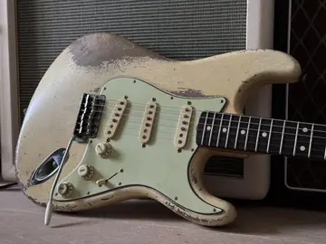 Fender Masterbuilt 2018 Dale Wilson '61 Relic — Olympic White Foto 12