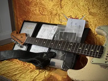 Fender Masterbuilt 2018 Dale Wilson '61 Relic — Olympic White Foto 19