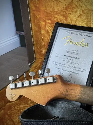 Fender Masterbuilt 2018 Dale Wilson '61 Relic — Olympic White Foto 20
