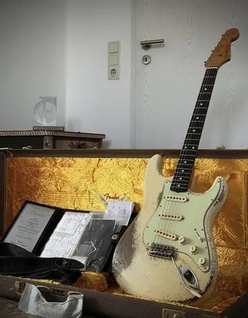 Fender Masterbuilt 2018 Dale Wilson '61 Relic — Olympic White Foto 23