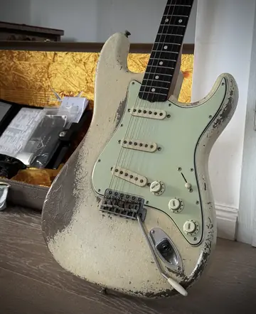 Fender Masterbuilt 2018 Dale Wilson '61 Relic — Olympic White Foto 26