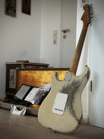 Fender Masterbuilt 2018 Dale Wilson '61 Relic — Olympic White Foto 30