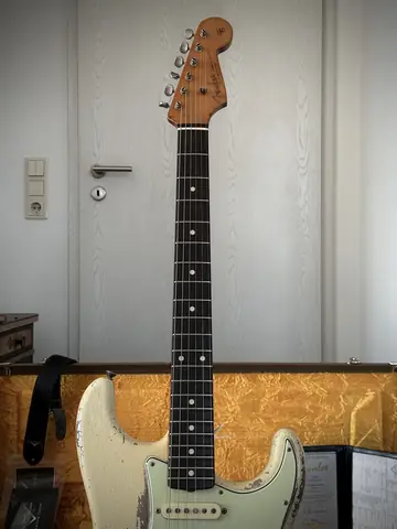 Fender Masterbuilt 2018 Dale Wilson '61 Relic — Olympic White Foto 32