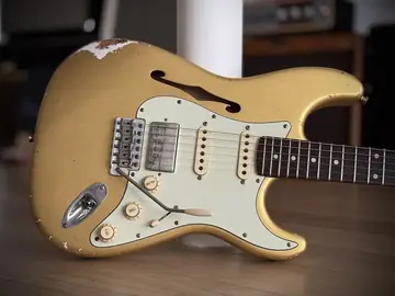 Franchin Mercury F Thinline — Frost Gold Relic (Ede's Custom Order) Foto 26