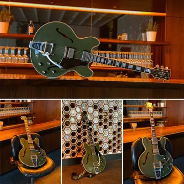 Gibson Custom Shop ES-355 Bigsby — Olive Drab Photo 2