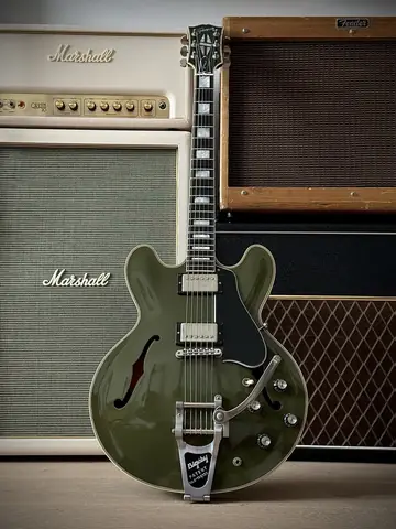 Gibson Custom Shop ES-355 Bigsby — Olive Drab Photo 3