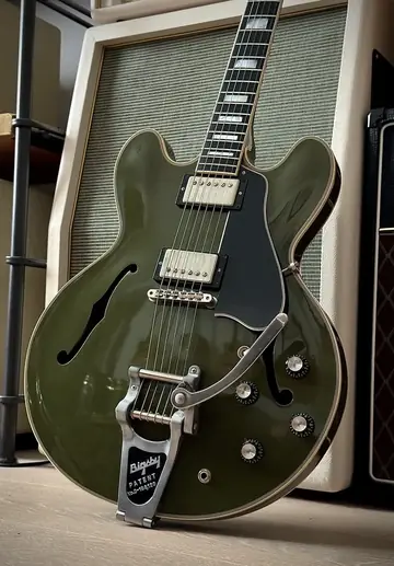 Gibson Custom Shop ES-355 Bigsby — Olive Drab Photo 5