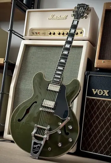 Gibson Custom Shop ES-355 Bigsby — Olive Drab Photo 6