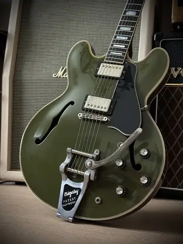 Gibson Custom Shop ES-355 Bigsby — Olive Drab Photo 7