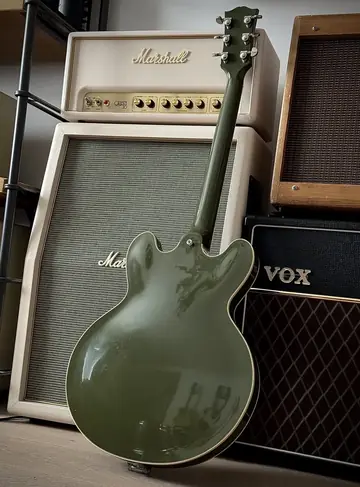 Gibson Custom Shop ES-355 Bigsby — Olive Drab Photo 9
