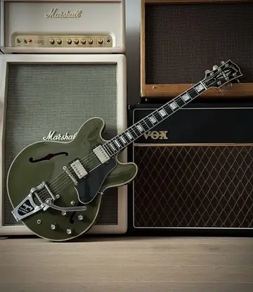 Gibson Custom Shop ES-355 Bigsby — Olive Drab Photo 10