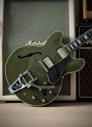 Gibson Custom Shop ES-355 Bigsby — Olive Drab Photo 11