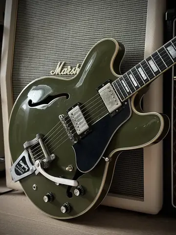 Gibson Custom Shop ES-355 Bigsby — Olive Drab Photo 13