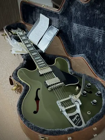 Gibson Custom Shop ES-355 Bigsby — Olive Drab Photo 14