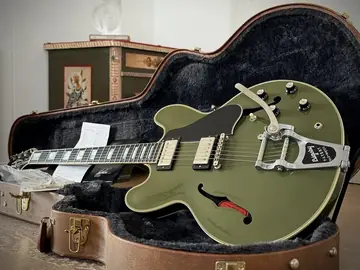 Gibson Custom Shop ES-355 Bigsby — Olive Drab Photo 16