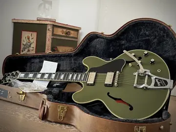 Gibson Custom Shop ES-355 Bigsby — Olive Drab Photo 17