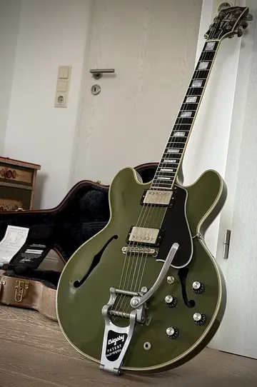 Gibson Custom Shop ES-355 Bigsby — Olive Drab Photo 19