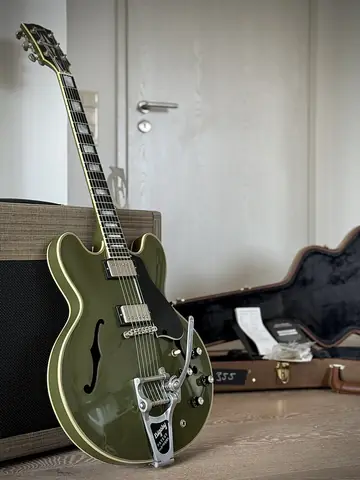 Gibson Custom Shop ES-355 Bigsby — Olive Drab Photo 21