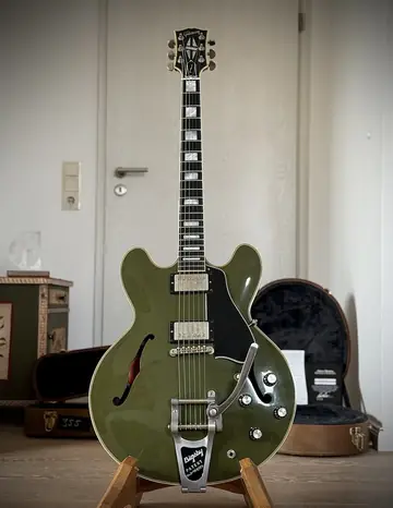 Gibson Custom Shop ES-355 Bigsby — Olive Drab Photo 24