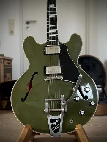 Gibson Custom Shop ES-355 Bigsby — Olive Drab Photo 25