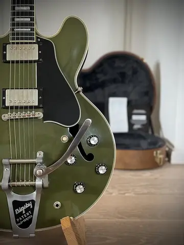 Gibson Custom Shop ES-355 Bigsby — Olive Drab Photo 26