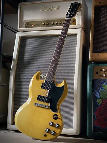 Gibson USA 1966 SG Special — Giordano TV Yellow Makeover Foto 1