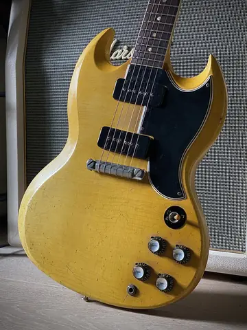 Gibson USA 1966 SG Special — Giordano TV Yellow Makeover Foto 2
