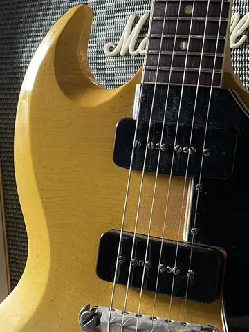 Gibson USA 1966 SG Special — Giordano TV Yellow Makeover Foto 9