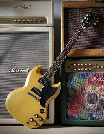 Gibson USA 1966 SG Special — Giordano TV Yellow Makeover Foto 12