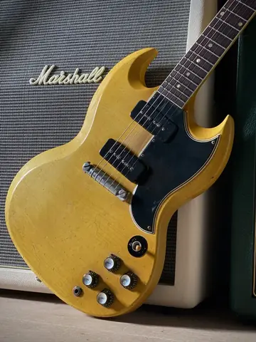 Gibson USA 1966 SG Special — Giordano TV Yellow Makeover Foto 13