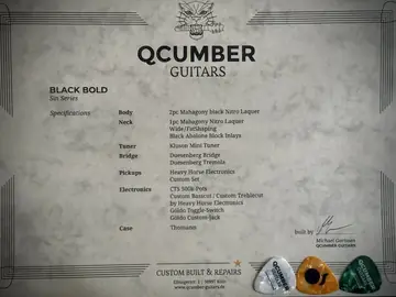 Qcumber Sin Black Bold Tremolo Lightweight (2026, Neuware) Foto 2
